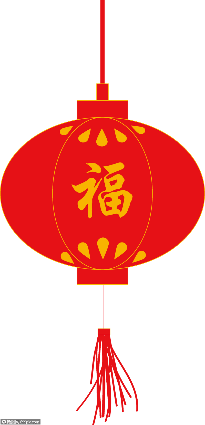 灯笼红灯笼福字高清图片素材