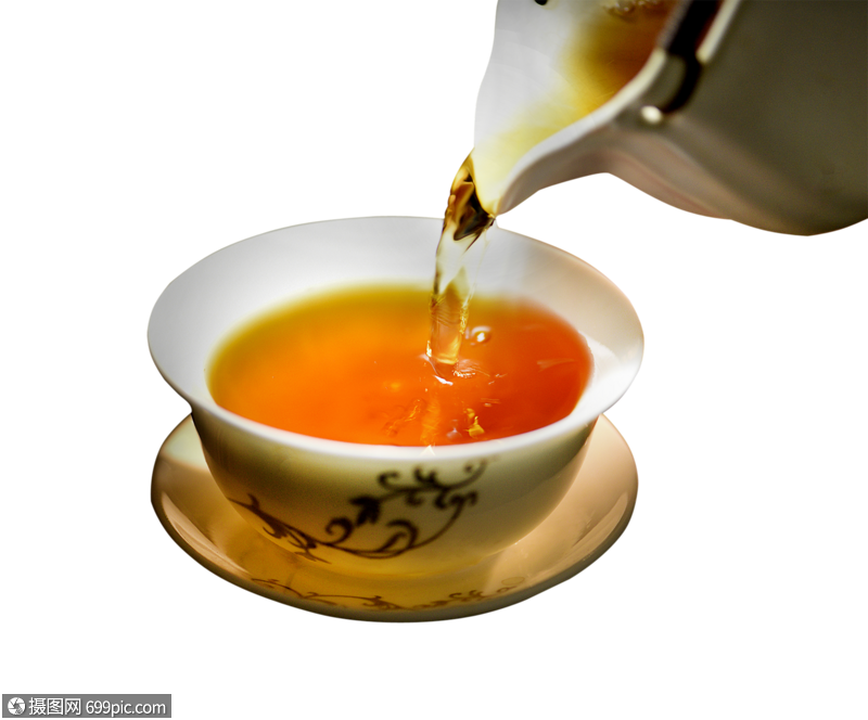 紅茶倒茶茶湯高清圖片素材