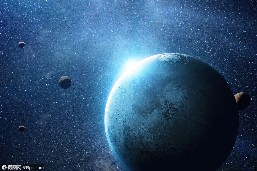 深邃星空行星浩瀚图片