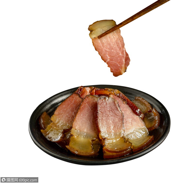切片的腊肉