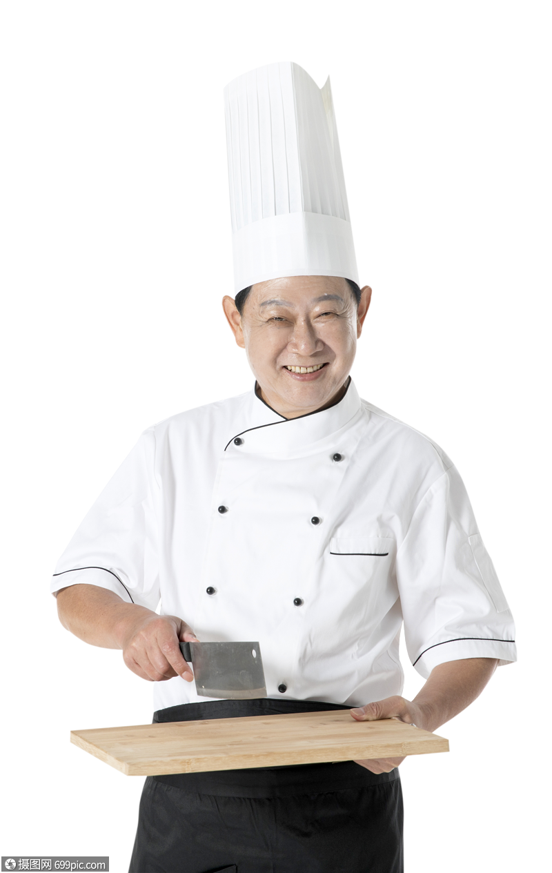 厨师切配烹饪佳肴图片