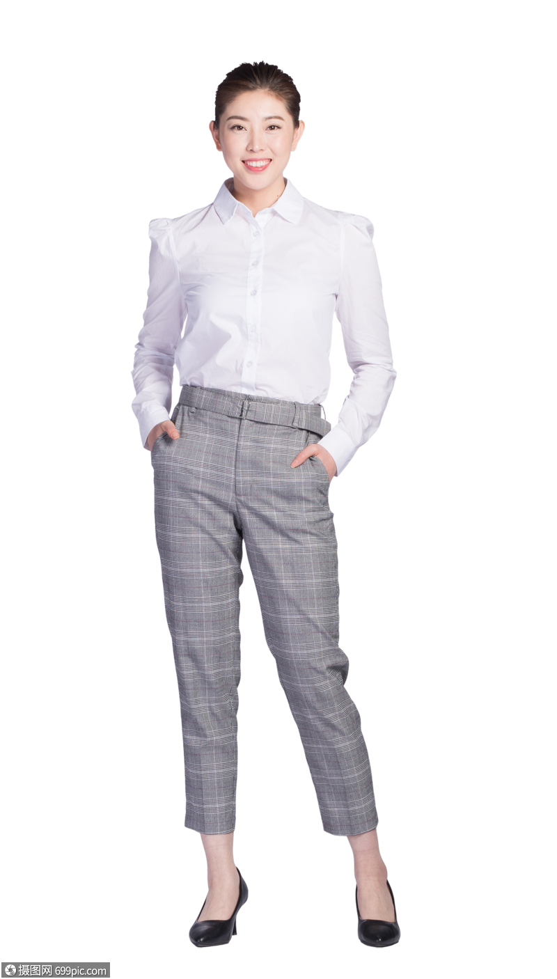 商务女性站姿人像衬衫