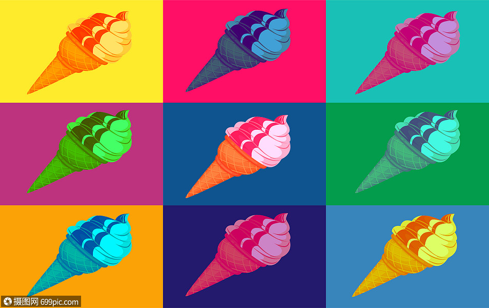 波普艺术背景高清图片素材