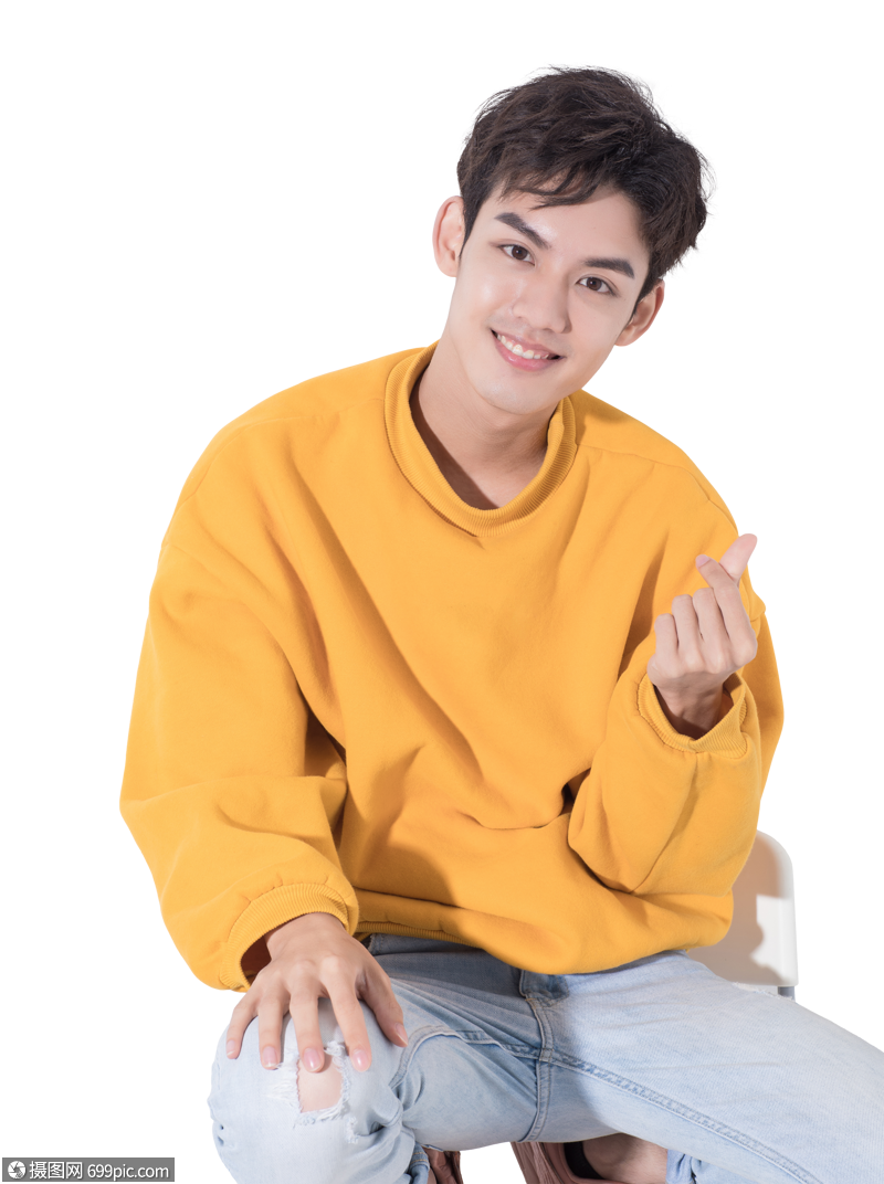 帅气的青年男性