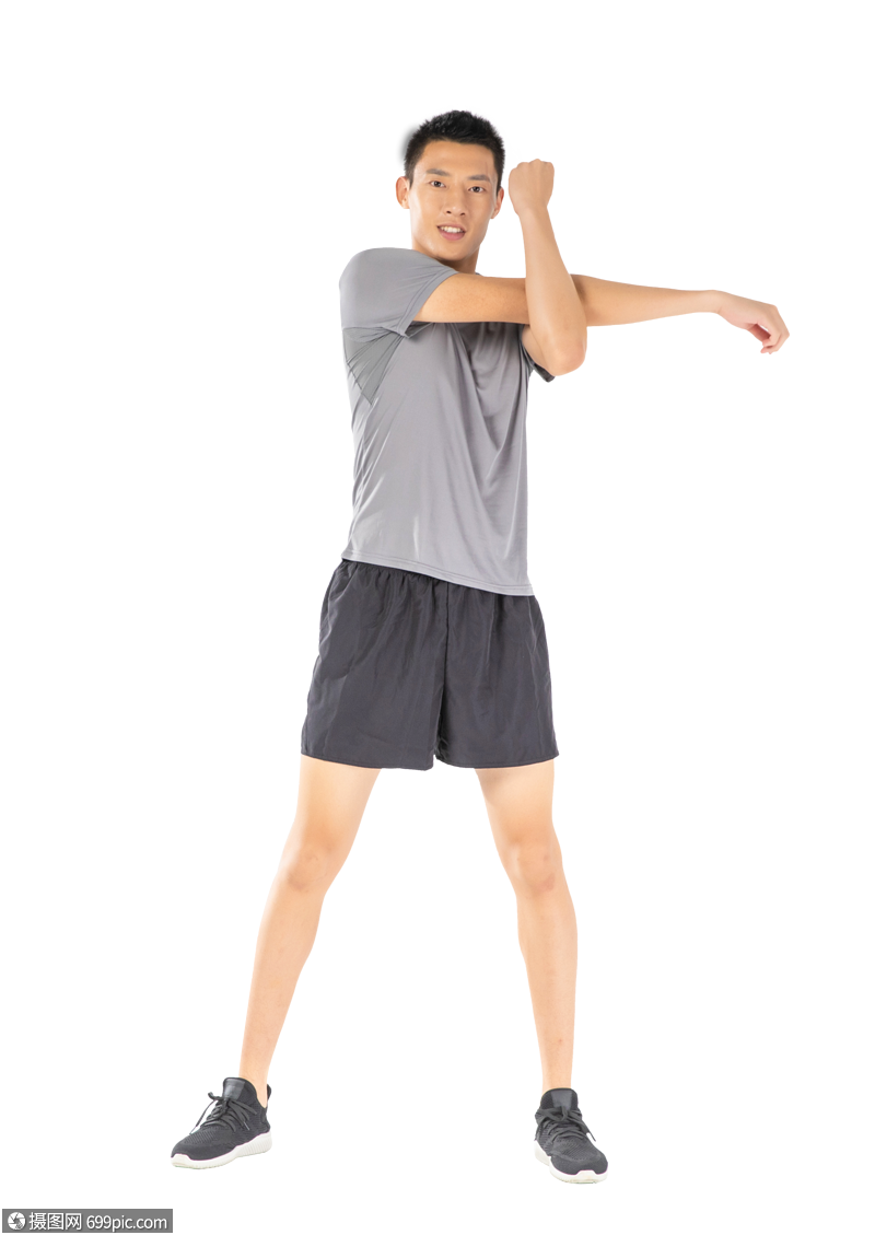 运动男性热身动作