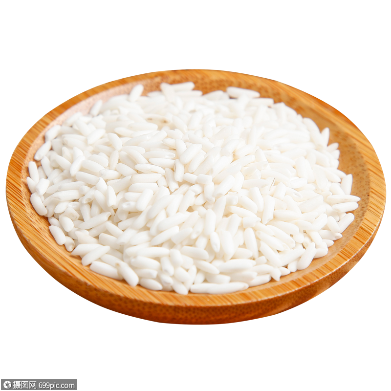 有机稻米米粒食材图片