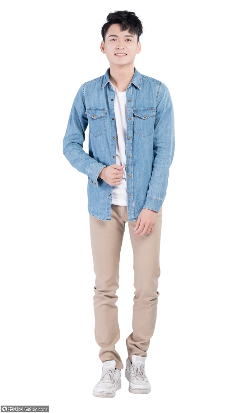 青年男性形象展示