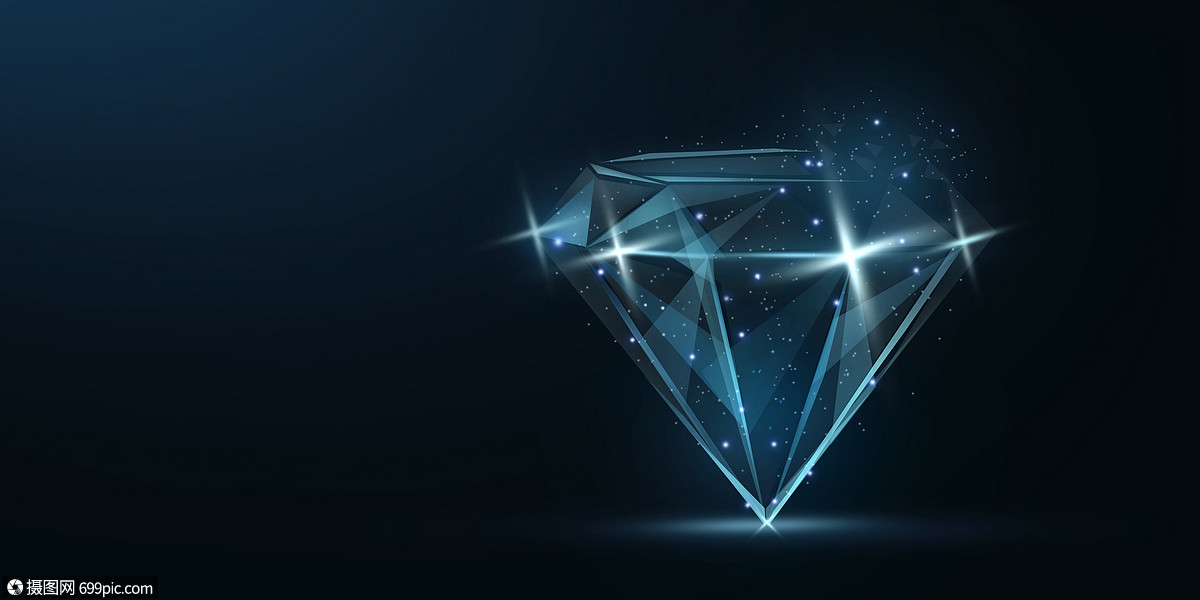 创意背景 抽象创意 唯美钻石场景.psd