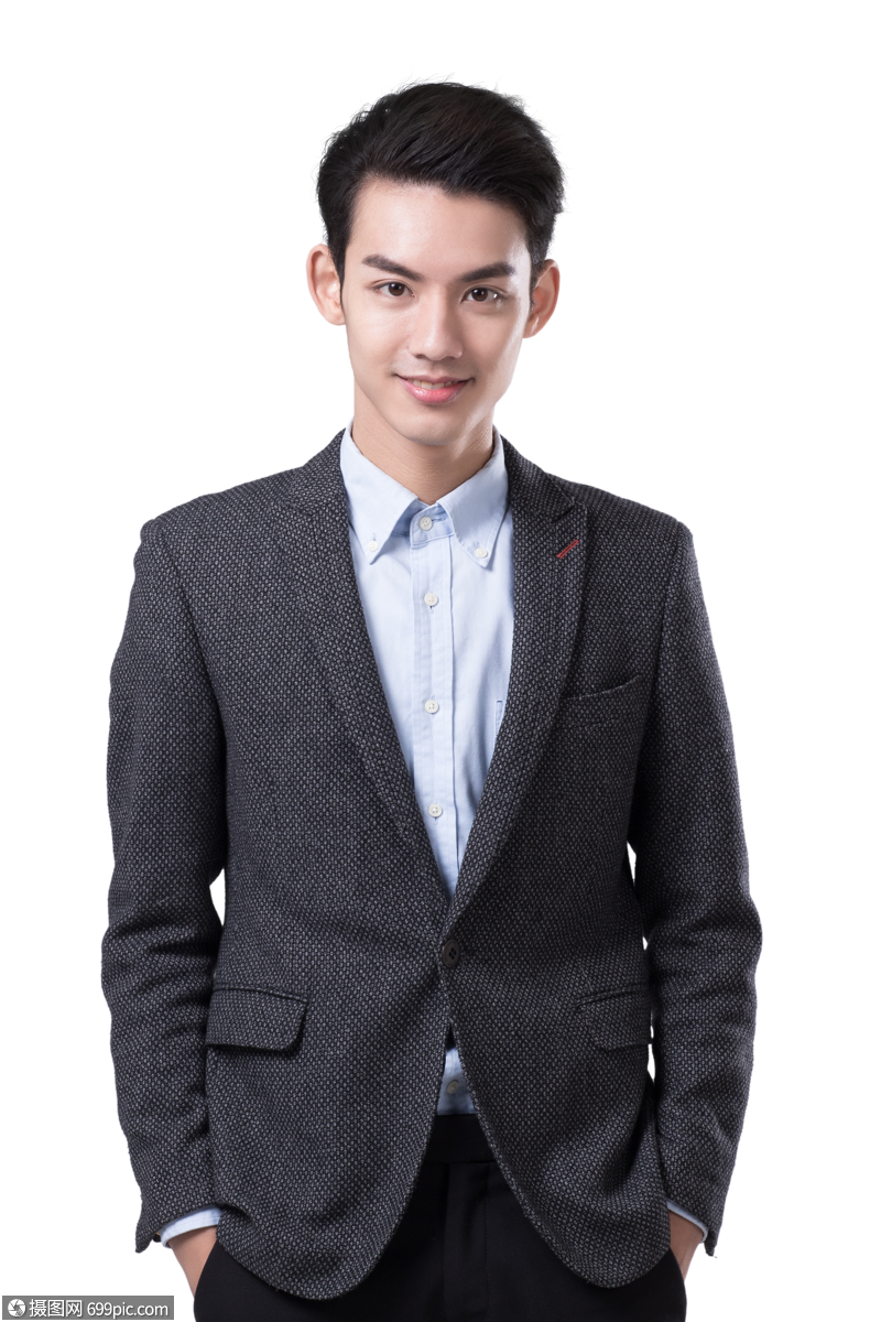 免抠元素 免抠人像 年轻的商务男性.png