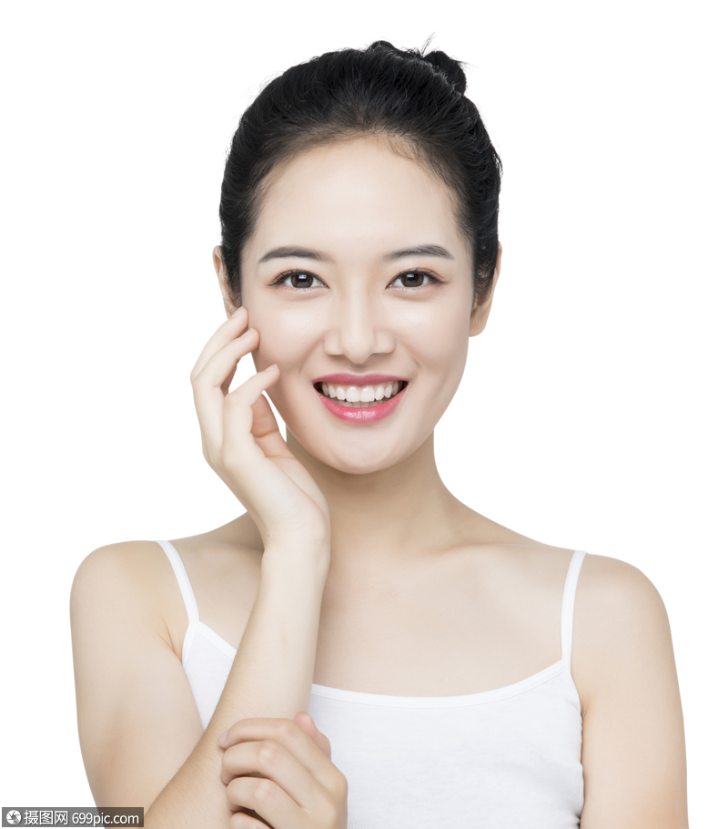 口腔护理美白女性模特爱牙日