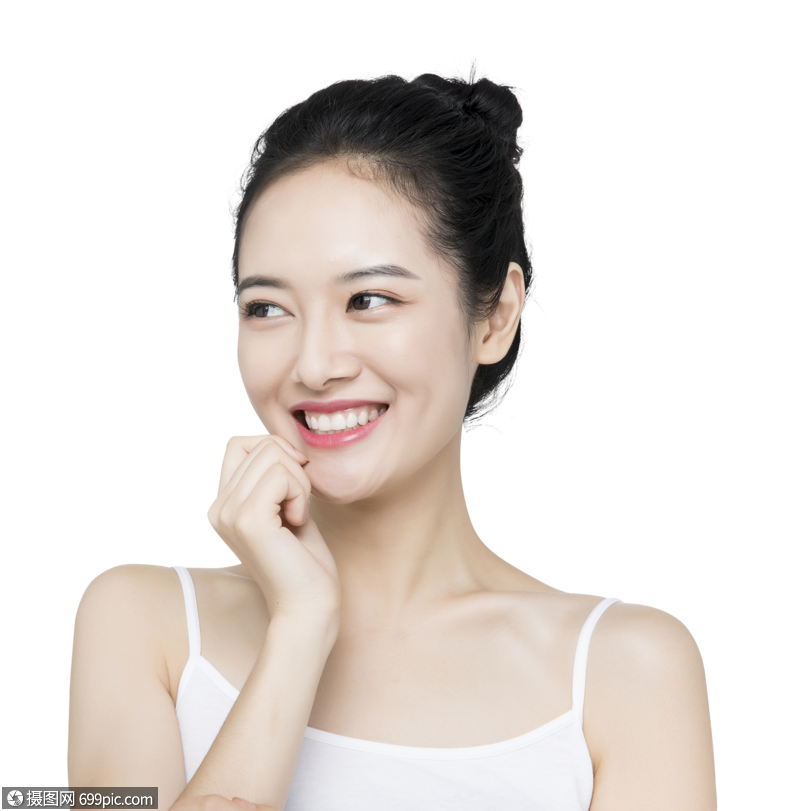 口腔护理美白女性模特爱牙日