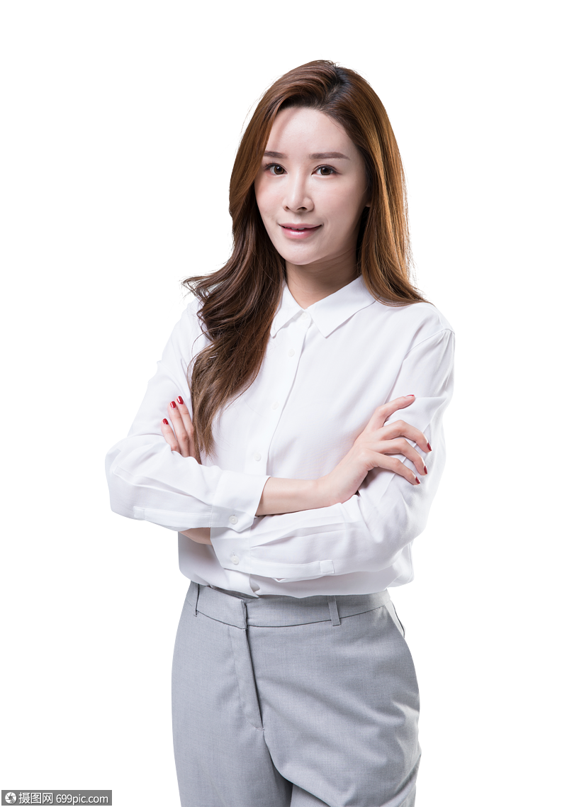 抱手的白领美女