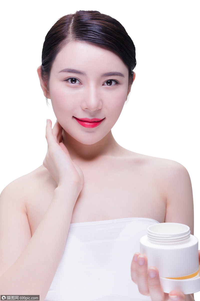 美女护肤妆面素材图片