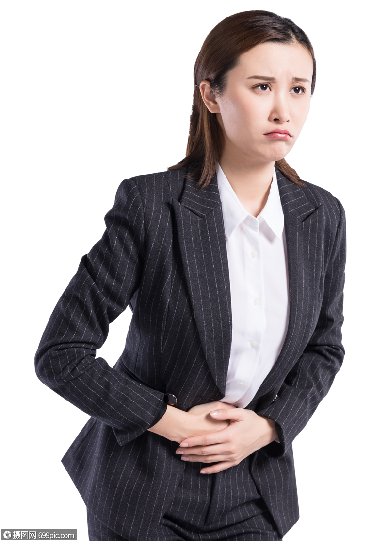 身体病痛商务女士