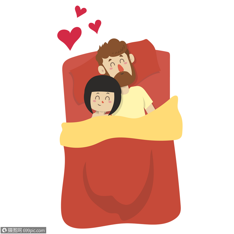 浪漫七夕情人相拥入眠