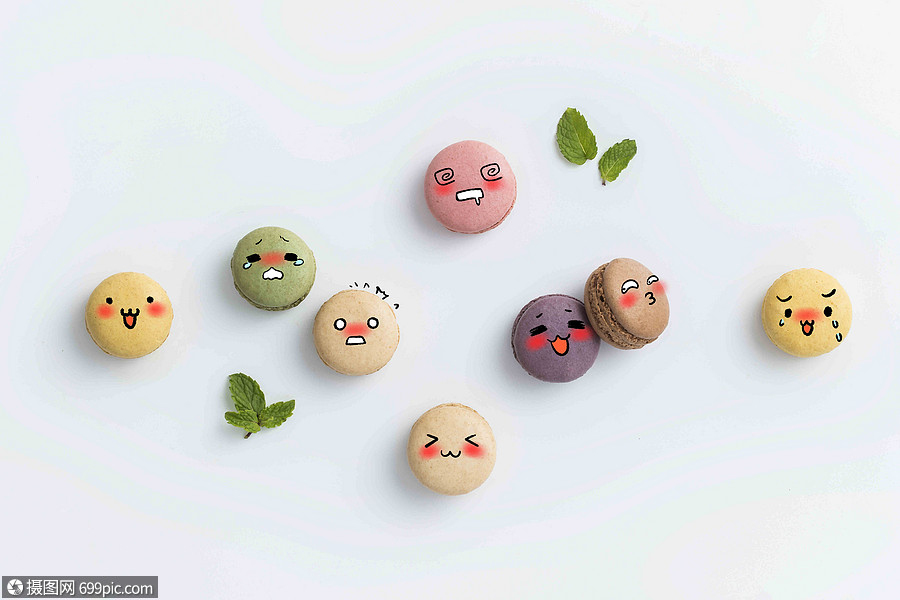 创意马卡龙表情