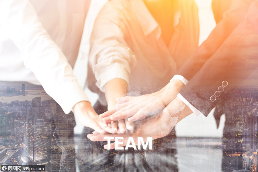 创意背景 商业管理 团队合作.psd