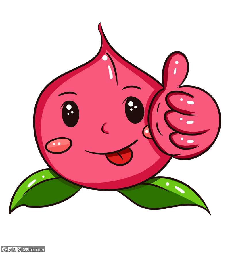 水蜜桃点赞手指图案