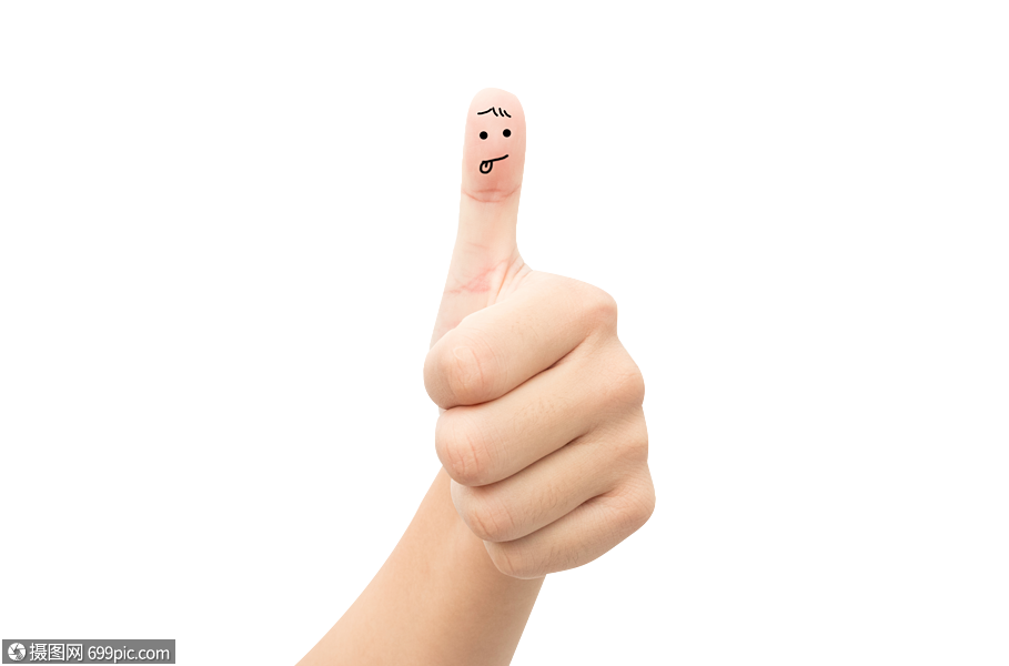 创意手指画手指表情