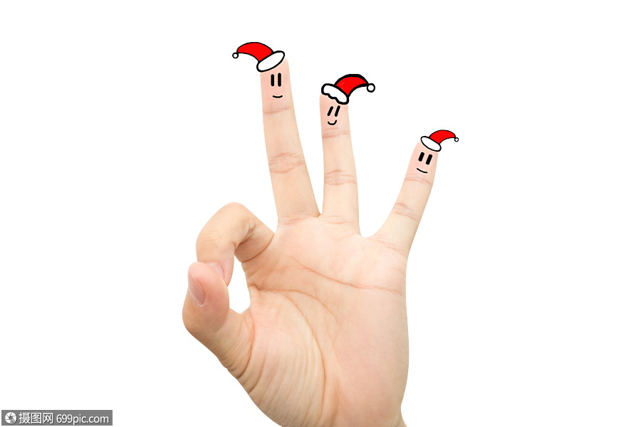 创意手指画手指表情