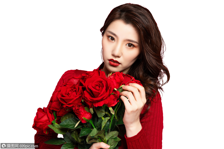 美女女生真人高清图片素材