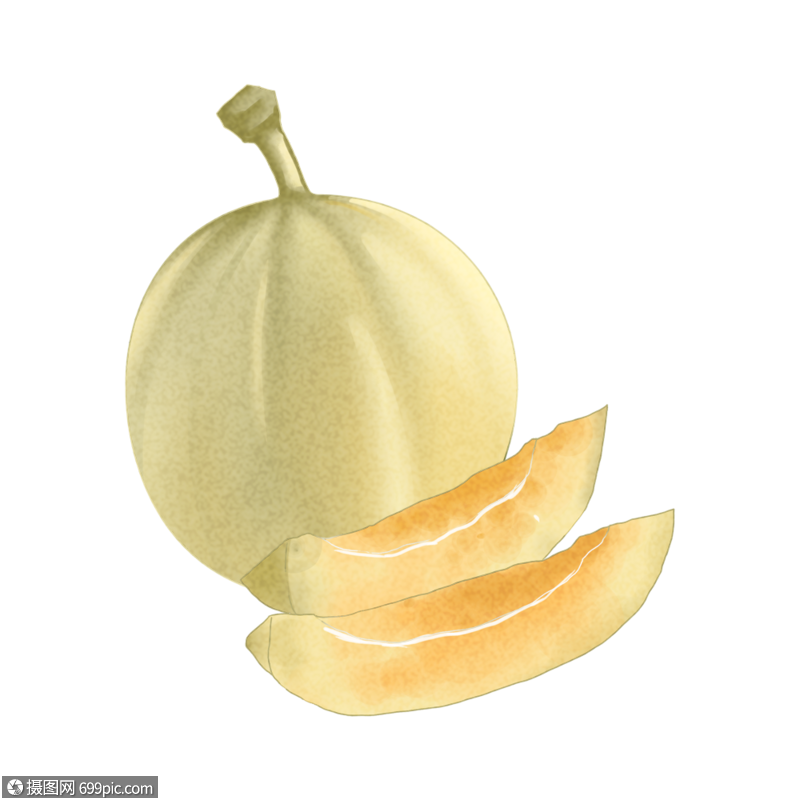 手绘/卡通元素 香瓜.png