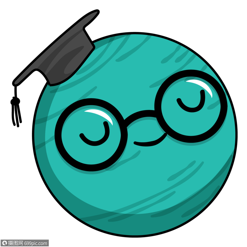 手绘/卡通元素 创意手绘天王星.ai