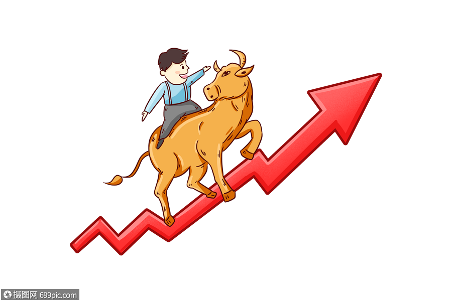 骑着牛的孩子牛股股市