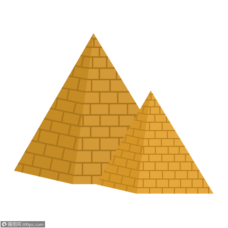 卡通埃及金字塔世界旅游埃及游玩