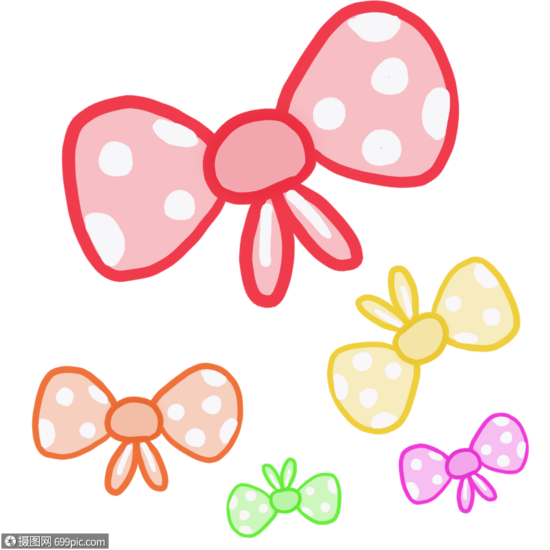 蝴蝶结卡通蝴蝶结彩色蝴蝶结图片