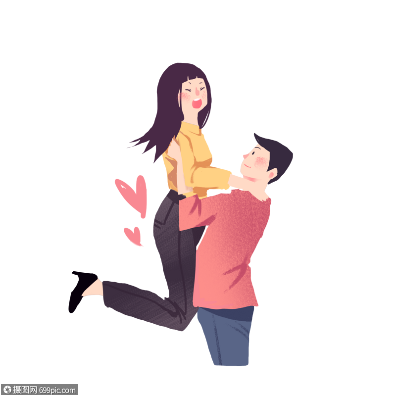 男友举起女友psd