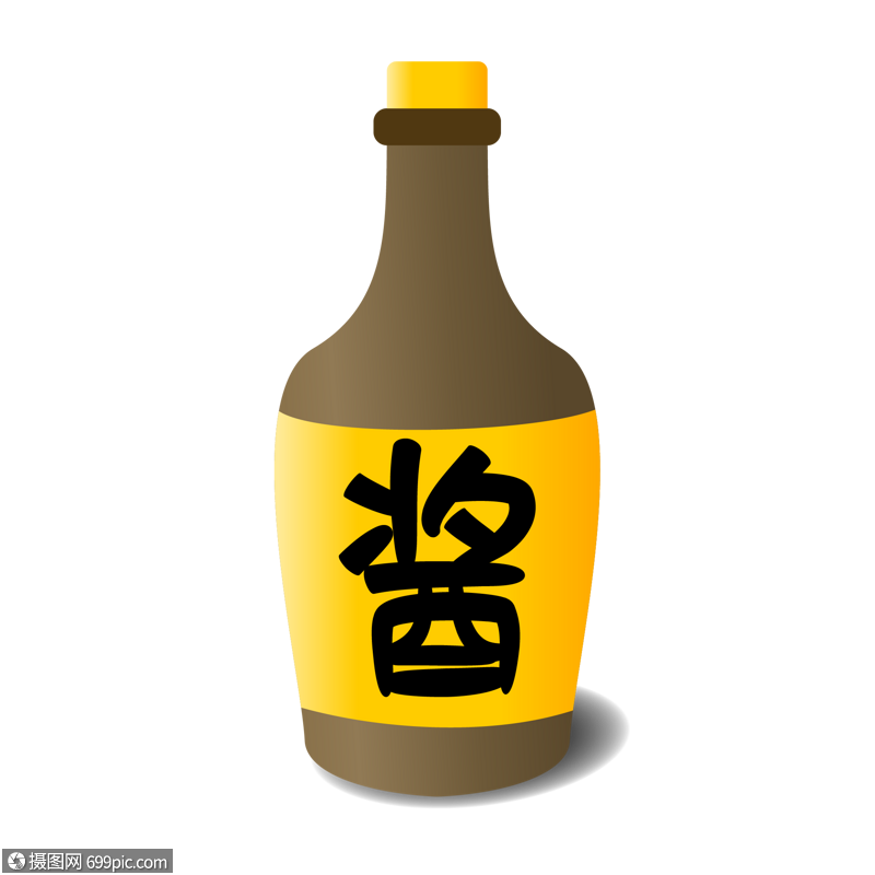 免抠元素 手绘/卡通元素 零食 酱油.ai