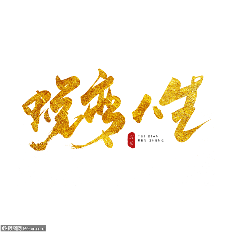 蜕变人生书法艺术字学习变化