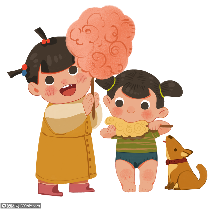 庆六一吃棉花糖