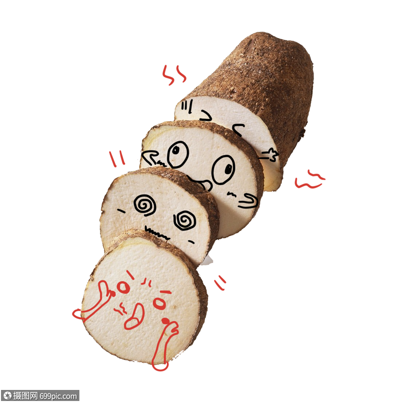 创意儿童食物山药卡通形象