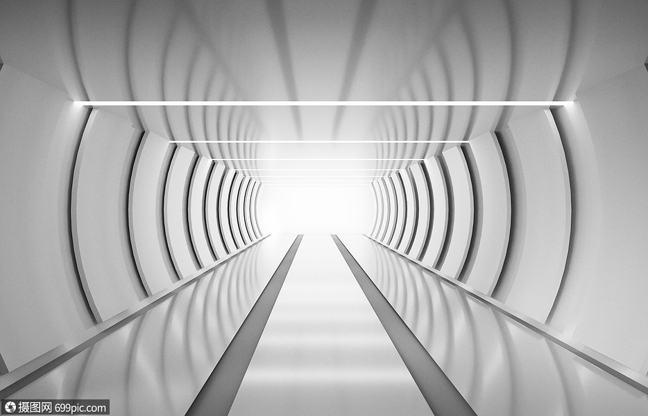 科技空间通道3d隧道空间