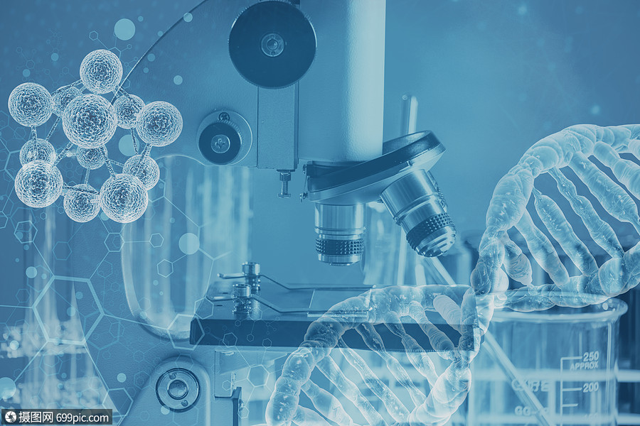 医疗科技背景实验图片