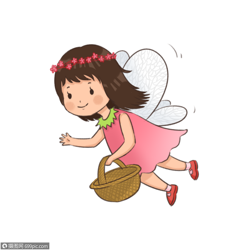 手绘/卡通元素 花仙子.png