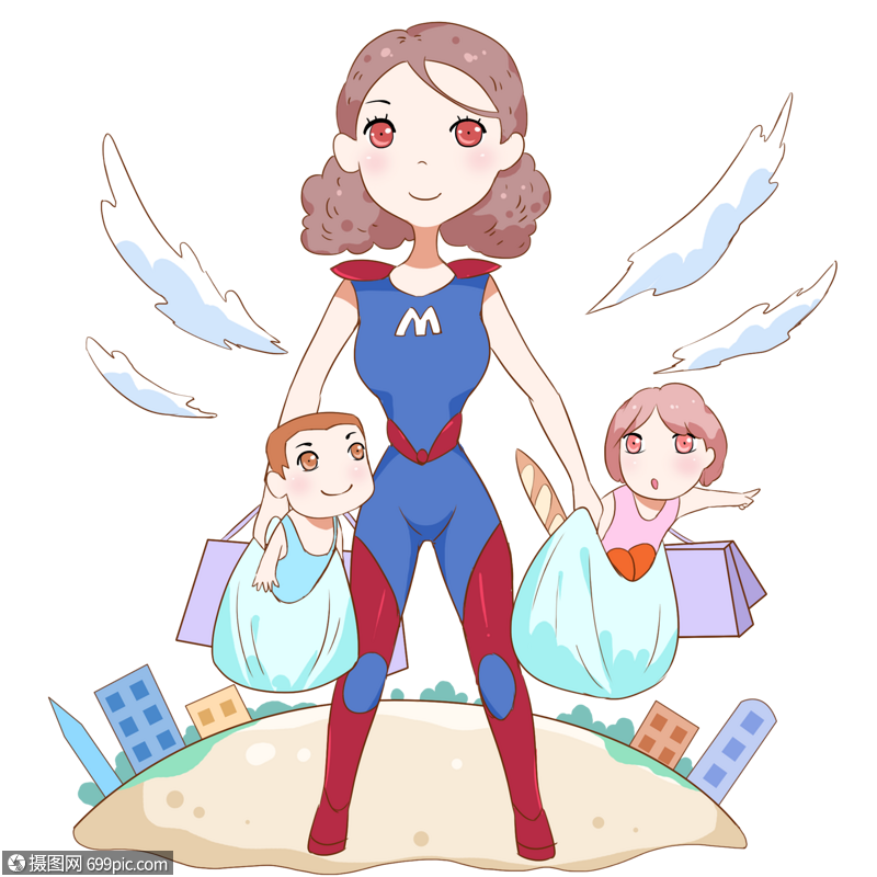 超人妈妈背景图图片