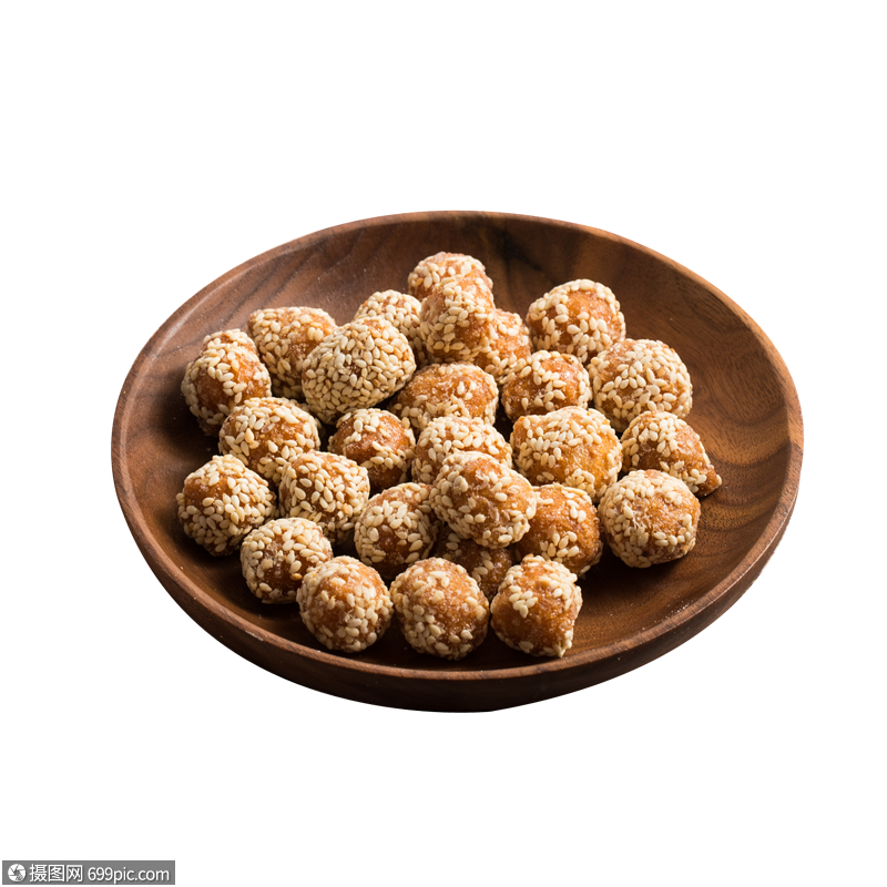 传统小吃白芝麻球