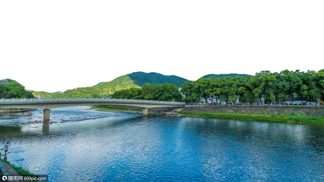 浙江宁波溪口小镇自然风光