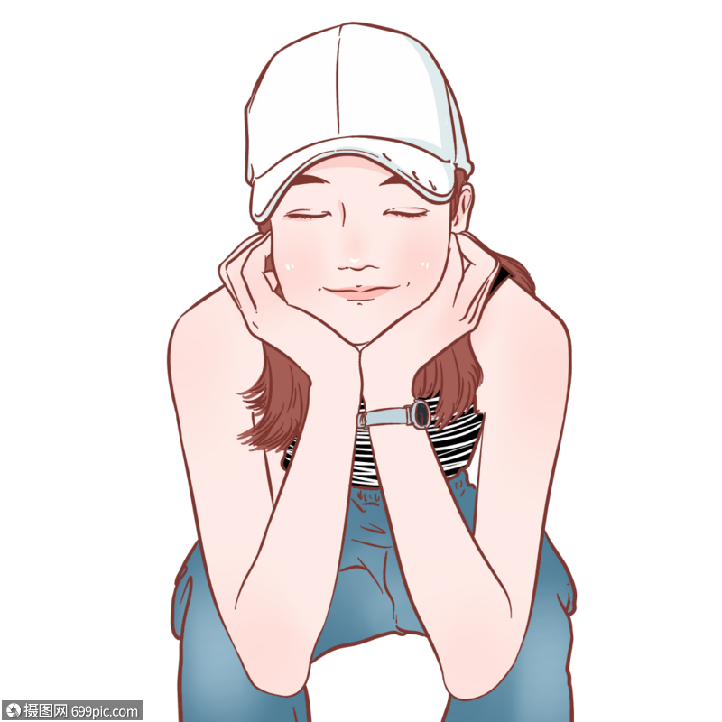 发呆的女孩