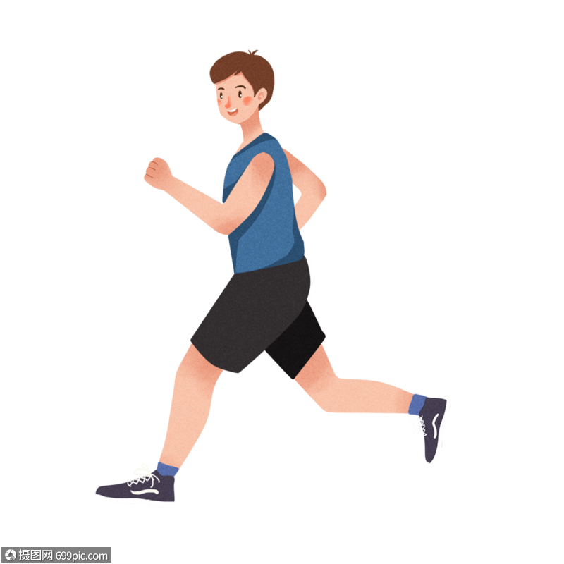跑步的男孩