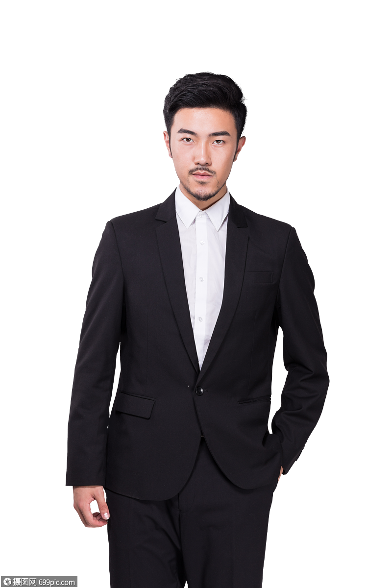 商务男士西装形象