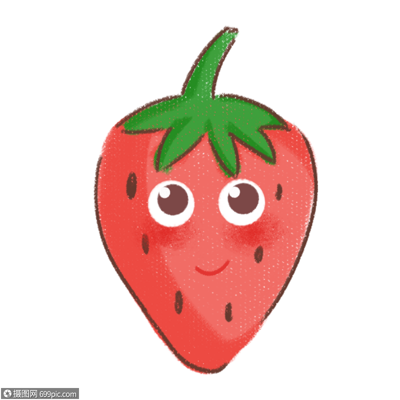 草莓卡通儿童高清图片素材