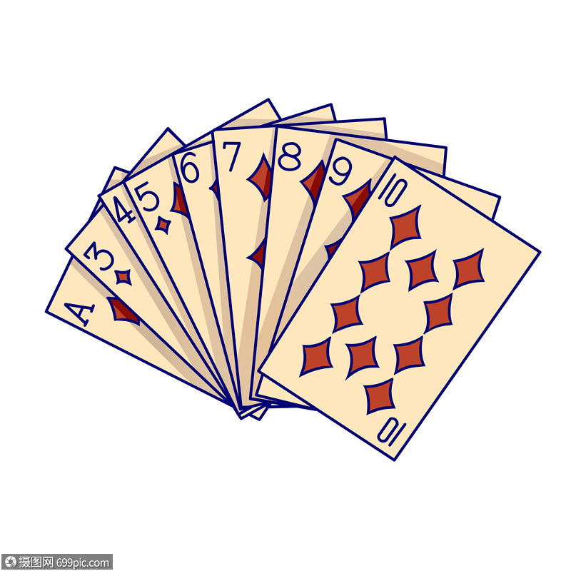 扑克牌扑克牌素材手绘扑克牌