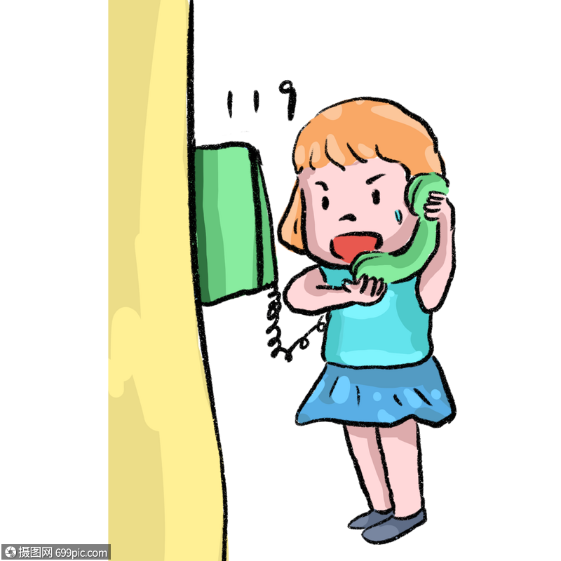 女孩报警电话儿童图片