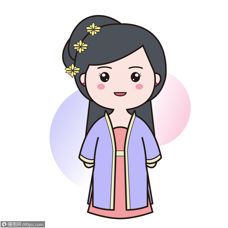 古代汉服可爱女孩中式美女