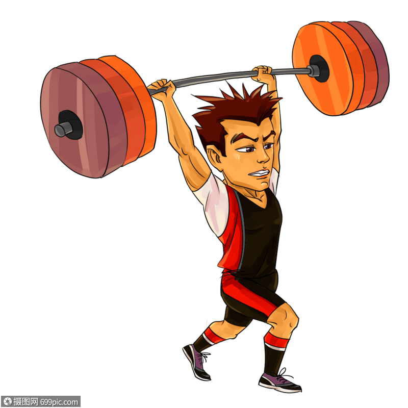 举重的男孩