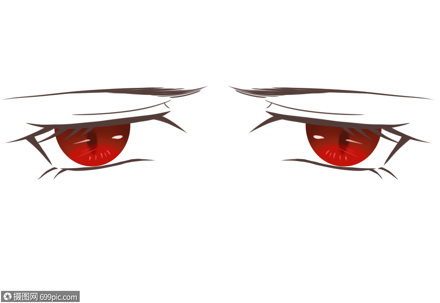 动漫红眼睛